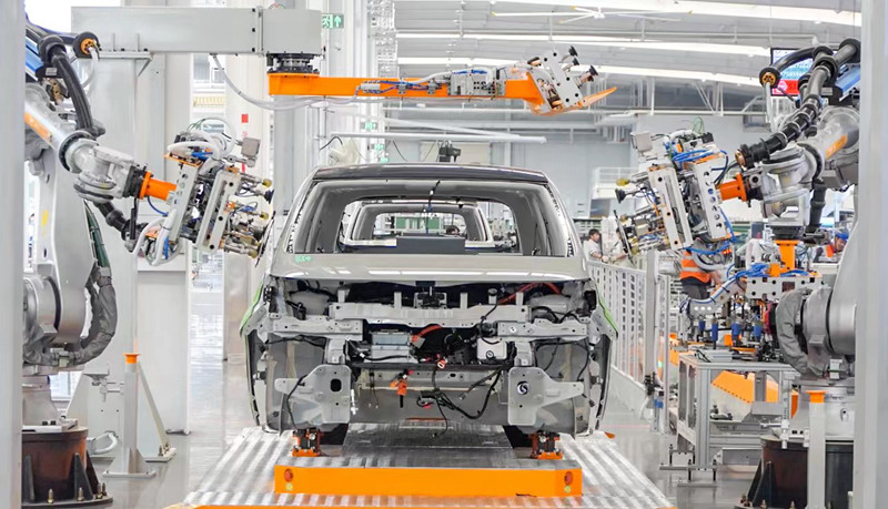 上汽通用五菱的島式精益智造工廠。覃科攝