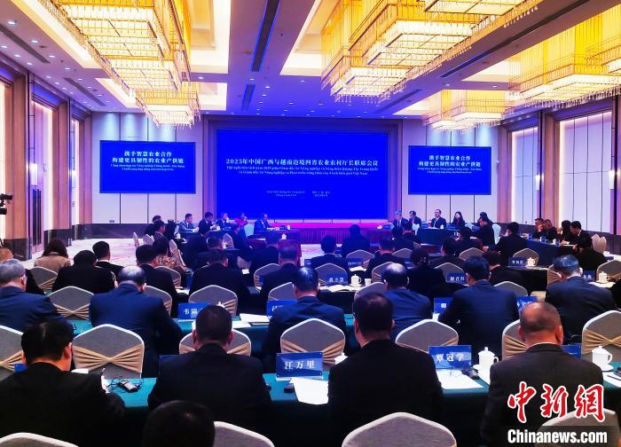 1月20日,2025年中國廣西與越南邊境四省農(nóng)業(yè)農(nóng)村廳長聯(lián)席會(huì)議在廣西南寧市召開。圖為會(huì)議現(xiàn)場(chǎng)。中新網(wǎng)記者 黃艷梅 攝