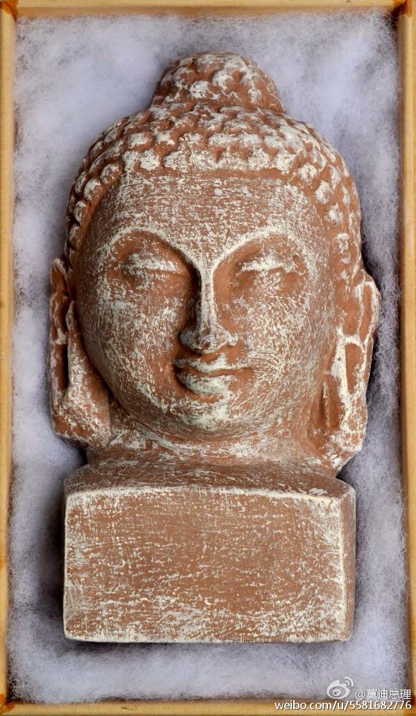 給習(xí)主席送的禮品：在古吉拉特邦瓦德納賈爾考古遺址的圖片和佛教遺址的復(fù)制品