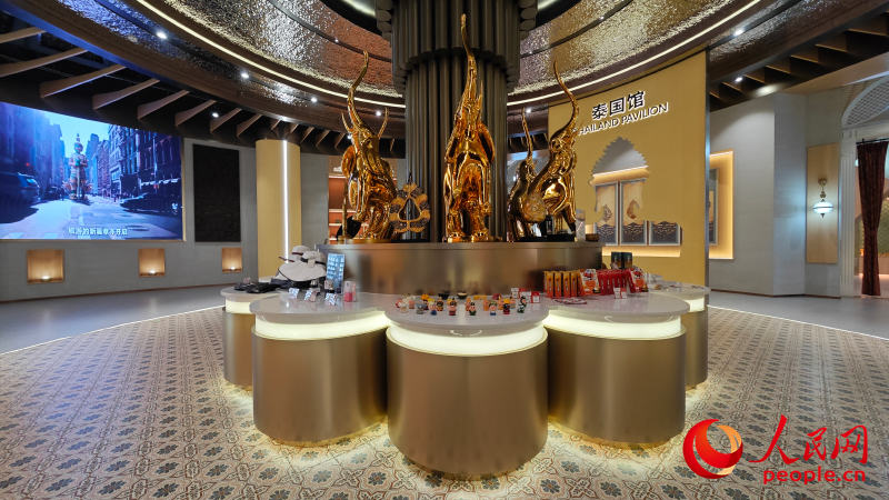 中國—東盟特色商品匯聚中心泰國館。人民網記者 嚴立政攝