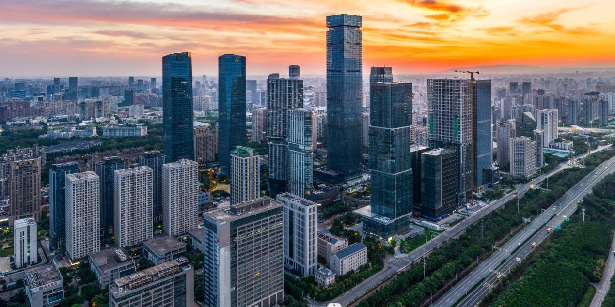 西安俯瞰圖。西安市高新區(qū)供圖